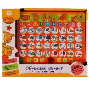 Умка Обучающий планшет Оранжевая корова 200 песен стихов фраз звуков свет