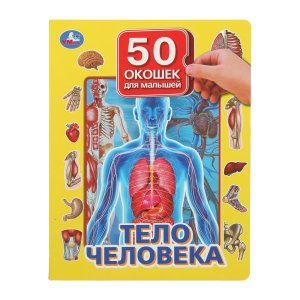 Умка Тело человека 50 окошек для малышей 