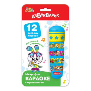Караоке С мультяшками Микрофон 1728