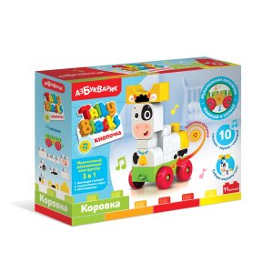 Коровка Talky Blocks кнопочка