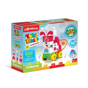 Собачка Talky Blocks кнопочка