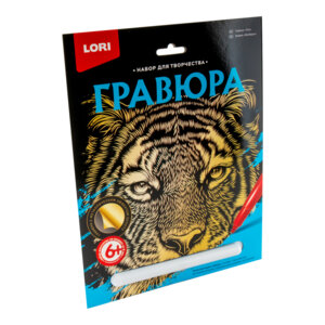 Гравюра с эф золота Тигр Гр-599 