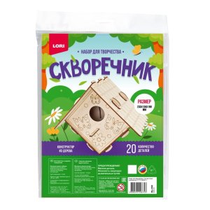 Конструктор из дерева Скворечник Бабочки Фн-050