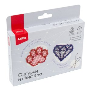 Фигурки из бисера Брелоки Алмаз лапка Бис-106