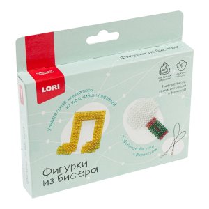 Фигурки из бисера Брелоки Брелоки Нота микрофон Бис-109