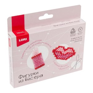 Фигурки из бисера Брелок Помада губы Бис-111