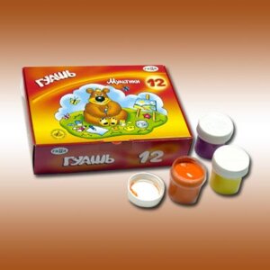 Гуашь 12цв Мультики 221032