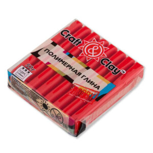 Полимерная глина 52г алый Craft&Clay CCH 1011