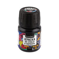 Краска по стеклу и фарфору 30мл 13 Love2art черный GPP-30