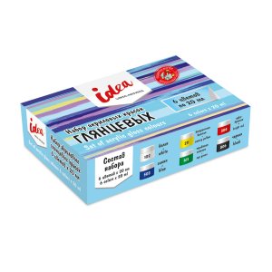 Набор глянцевых акриловых красок 6цв 20мл idea Н IGAS-06   