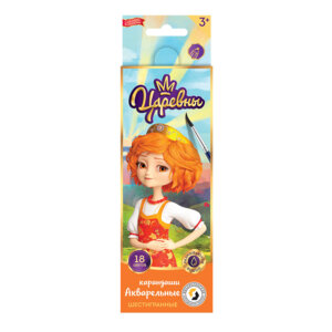 Карандаши 18цв Акварель Варя ВКФ Царевны TSR-WCP-3018