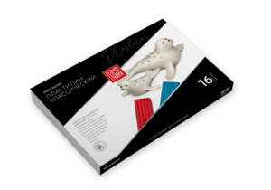 Пластилин 16цв Изостудия Аква-колор классический IZO-MC16