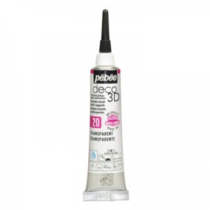 Краска акриловая 20мл №1 PEBEO Прозрачный контур deco3D 556120 