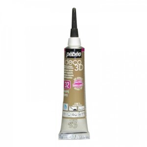 Краска акриловая 20мл №2 PEBEO Серо Коричневый контур deco3D 556132 