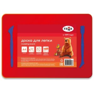 Доска для лепки А4+ 2 стека Красный пласт 21122025
