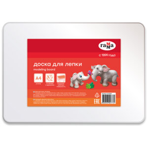 Доска для лепки А4 пластик белый 10122028