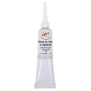 Контур по стеклу и керамике 18мл 01 idea под серебро VISTA-ARTISTA VARG-18