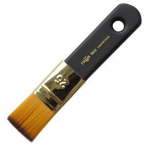 Кисть-флейц художественная синтетика №25 короткая ручка 1802025