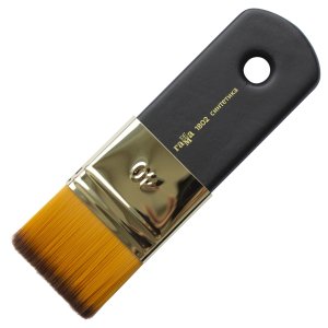 Кисть-флейц художественная синтетика №40 короткая ручка 1802040