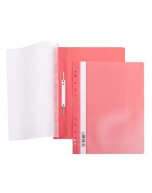 Папка скоросшиватель А4 Красная Пластиковая с перфорацией 00203