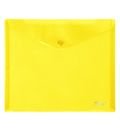 Папка конверт А5 Желтая на кнопке AKk_15105