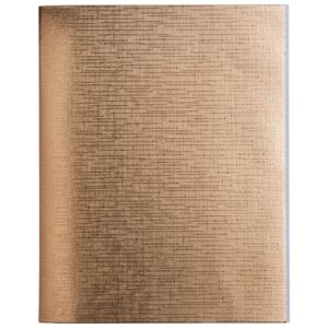 Тетрадь  48л Клетка Бумвинил METALLIC Золото 48Т5бвВ1