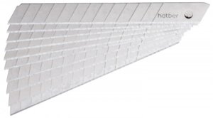 Лезвия для канцеляр ножей 9мм 10шт в пласт боксе 330296/060168