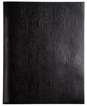 Тетрадь  48л Клетка Бумвинил METALLIC Черная 48Т5бвВ1