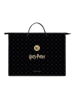 Папка для тетрадей Пластиковая А3ф Hatber 1 отделение с РУЧКАМИ 345х460х50мм на молнии -Гарри Поттер