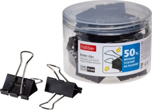 Зажимы для бумаг 41мм черные набор 20шт ENERGY SAVE BC_059122