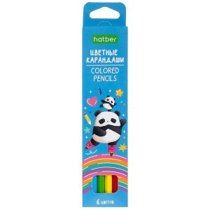 Карандаши  6цв Плюшевые панды CS_087796
