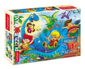 Паззл   30 MAXI Приключения с Дино