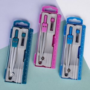 Готовальня LINE UP 2 предм в пластик пенале с линейкой Асс DCg_085314