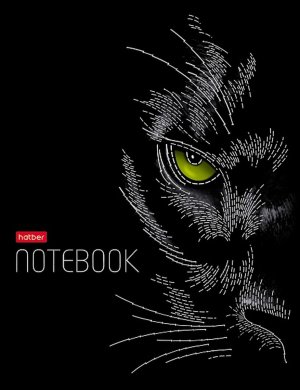 Бизнес блокнот 80л А5 Клетка 167х216мм 5-цв мат ламин фольга 3D лак Black Cat 80ББ5лофлВ1_30991