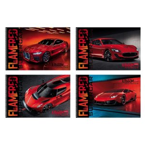 Альбом  48л REDsupercar Спираль 48А4Всп
