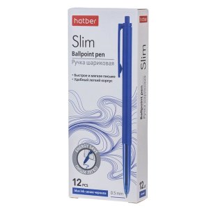 Авторучка шар 0,5мм Синяя Слим чернила на масл.основе BP_079556