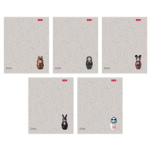 Тетрадь  48л клетка СОФТ ТАЧ  3D лак 5 диз 48Т5лолВ1