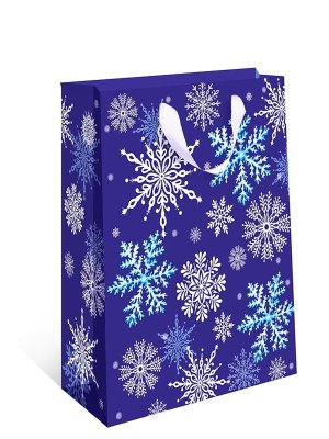 1318.558 Бумажный пакет стандарт плюс Снежинки 