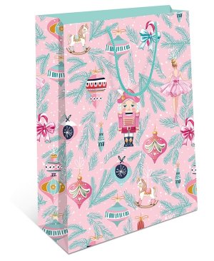 0192.182 Бумажный пакет Новогодние игрушки