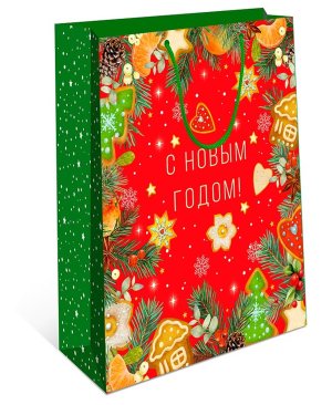 0192.199 Бумажный пакет С Новым годом