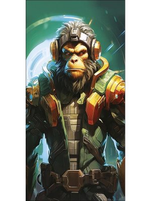 0319.683 Конверт Без надписи Обезьяна подр