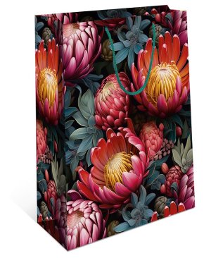 0195.332 Бумажный пакет Яркие цветы