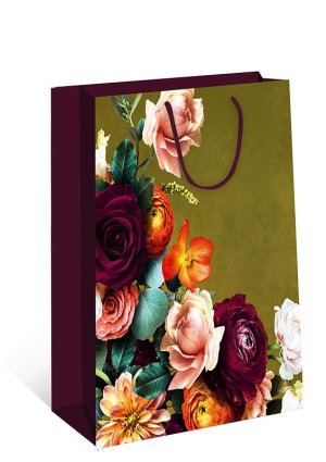0193.324 Бумажный пакет Яркие цветы