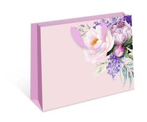 1322.707ш Бумажный пакет Нежные цветы стандарт плюс