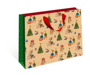 1326.743 Бумажный пакет Новогодние зверушки
