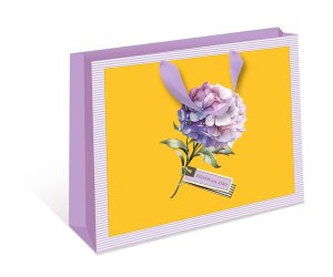 1326.787 Бумажный пакет Подарок для души желтый