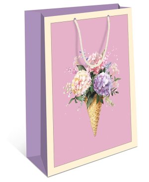 0191.304 Бумажный пакет Цветы