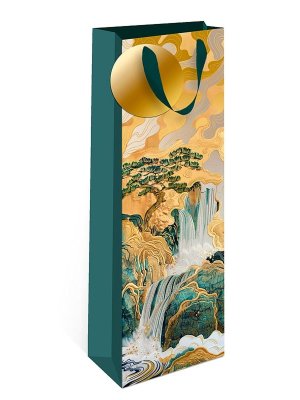 1597.086 Бумажный пакет для бутылки премиум Водопад