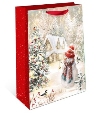 1595.127 Бумажный пакет премиум Зимняя сказка