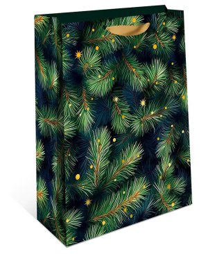 1598.129 Бумажный пакет премиум Еловые ветки